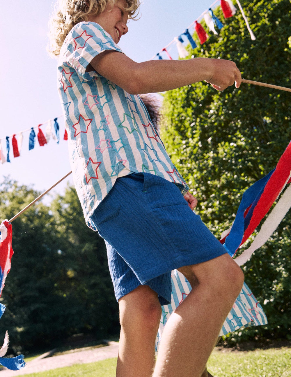 Fun Cotton Shirt - Starry Stripe