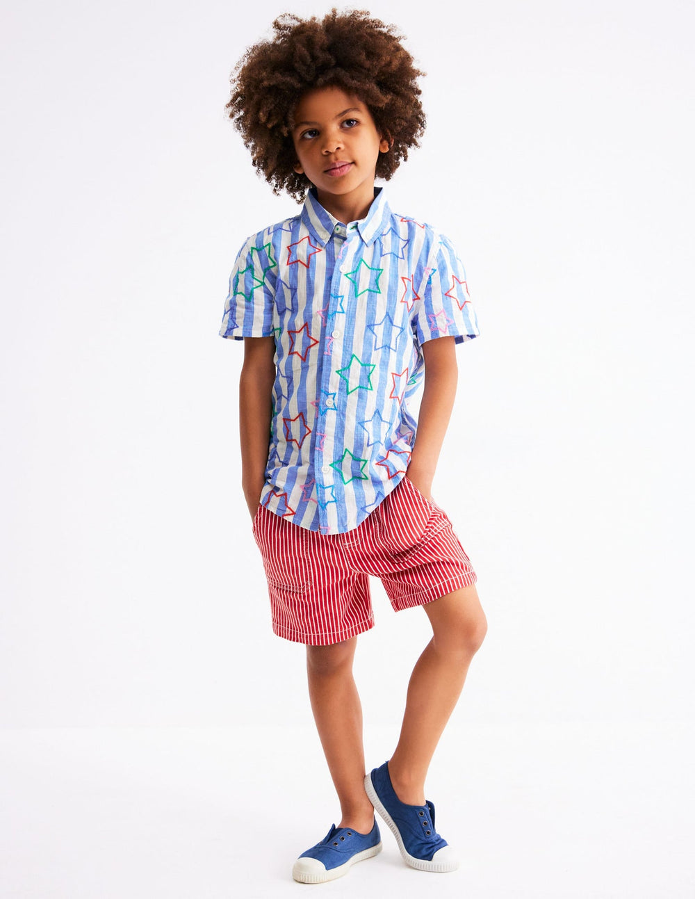 Fun Cotton Shirt - Starry Stripe