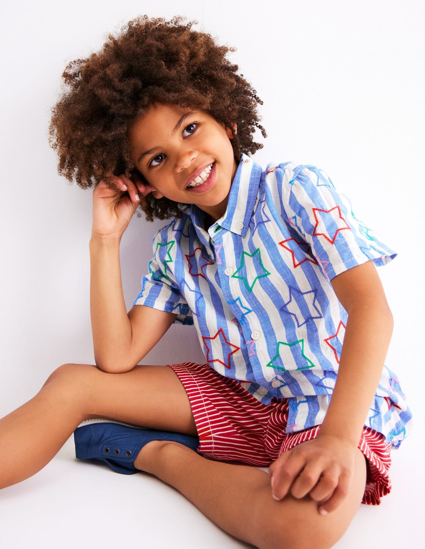 Fun Cotton Shirt - Starry Stripe
