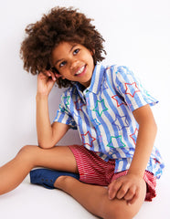 Fun Cotton Shirt - Starry Stripe