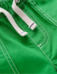 Pull - On Cotton Shorts - Bright Green