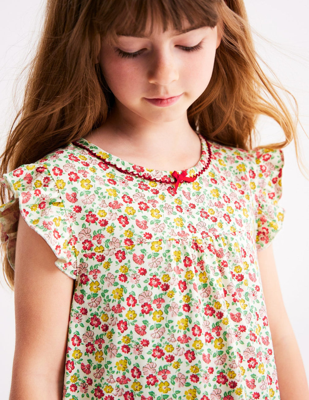 Short Sleeve Nightie - Multi Summer Flowerbed