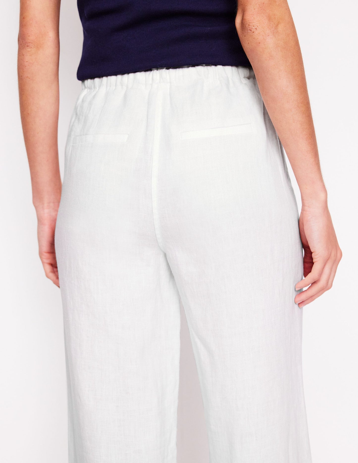 Islington Linen Pants - White