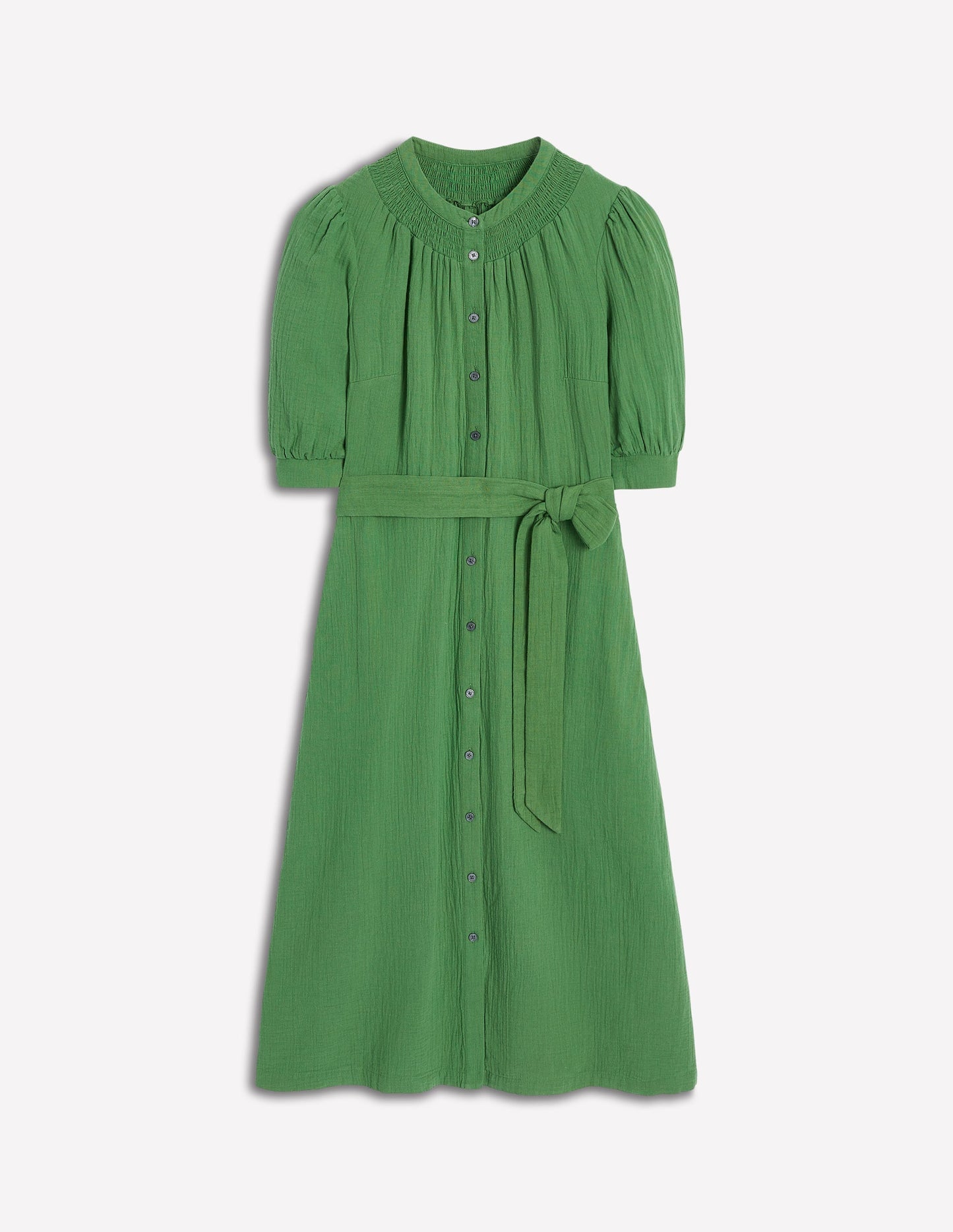 Ada Double Cloth Midi Dress - Paradise Green