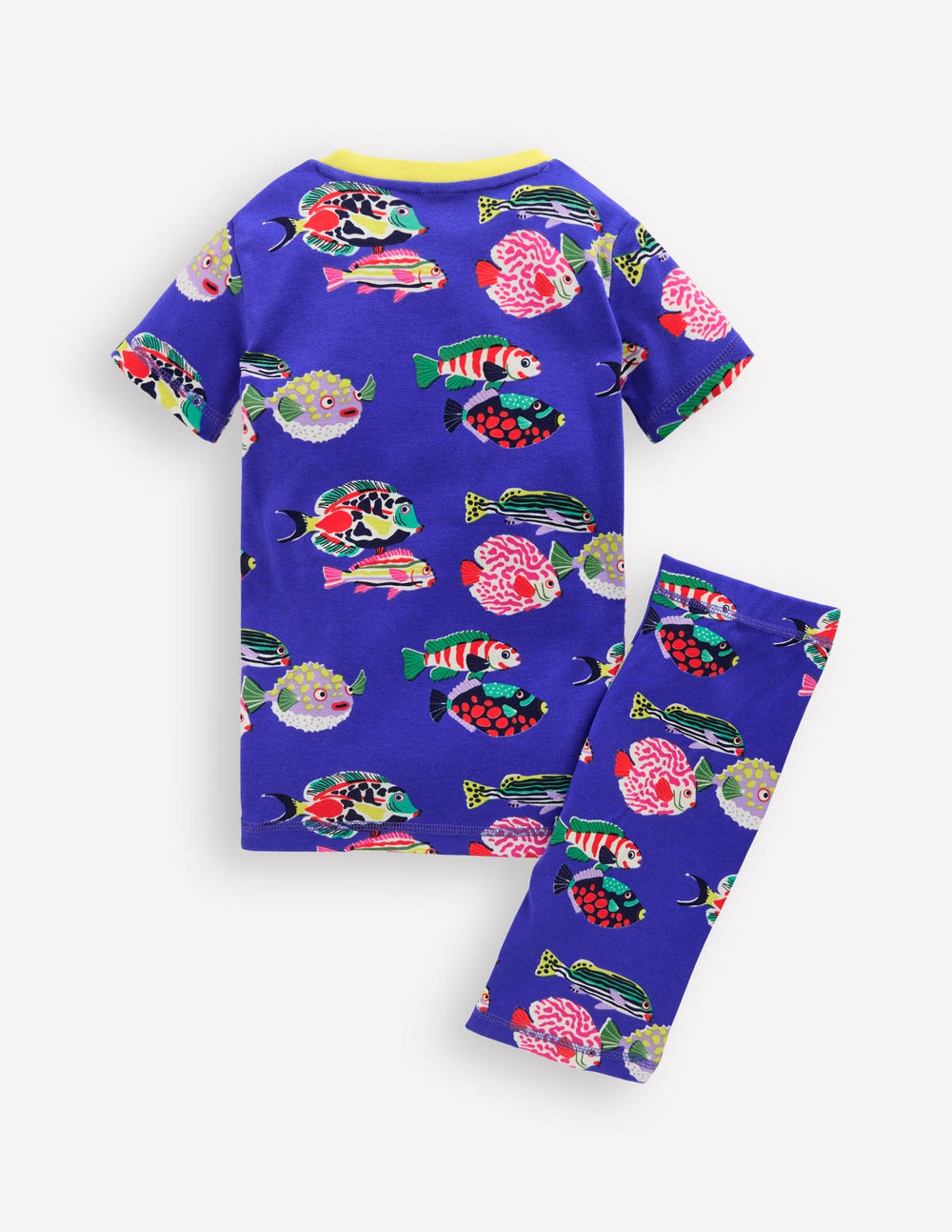 Snug Short John Glow Pyjamas - Blue Heron Fish
