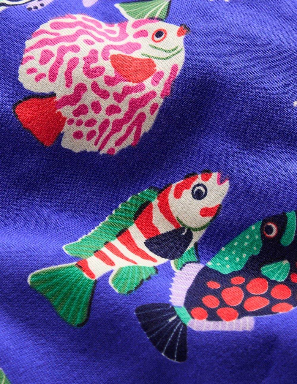 Snug Short John Glow Pyjamas - Blue Heron Fish