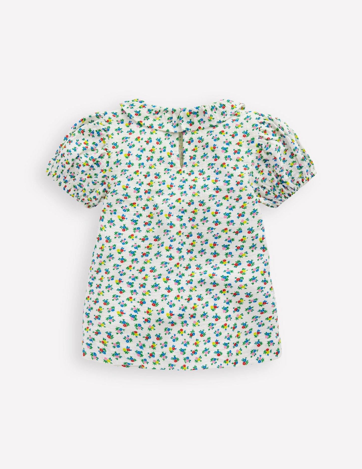 Double Cloth Printed Blouse - Soft Ivory Ditsy Floral