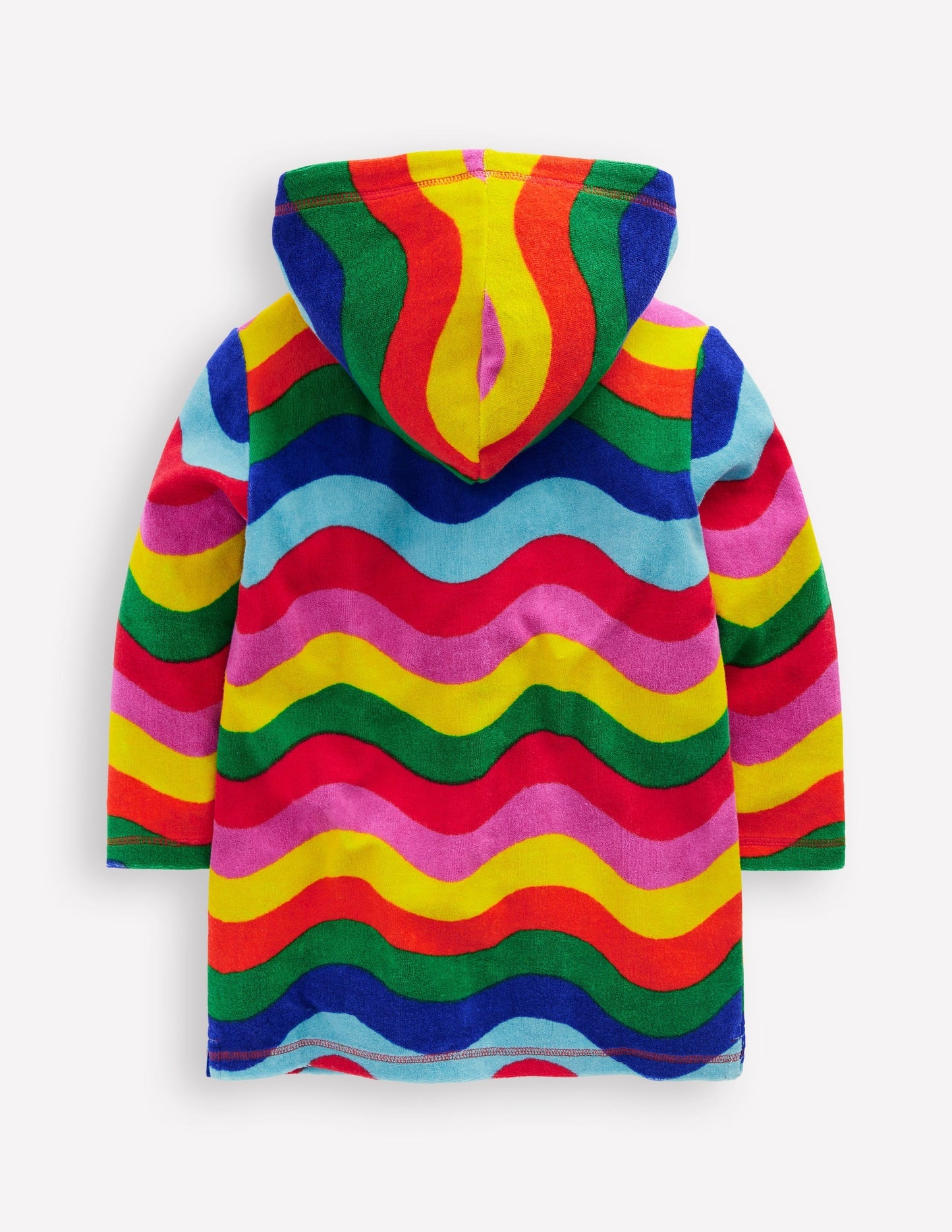 Romie Towelling Zip Throw - On - Multi Wave Stripe