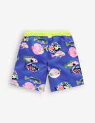 Swim Shorts - Blue Heron Fish