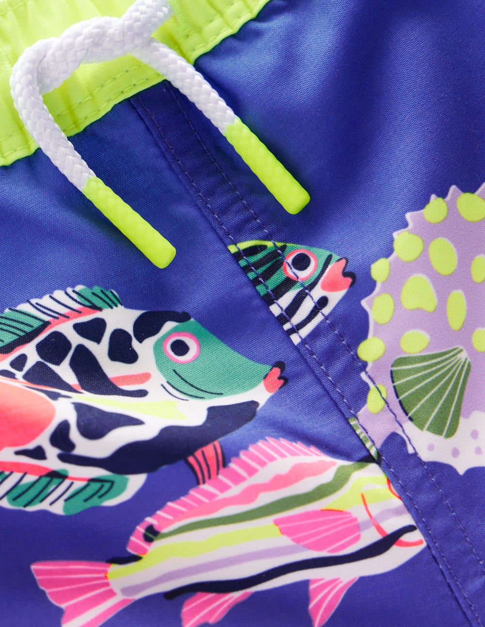 Swim Shorts - Blue Heron Fish