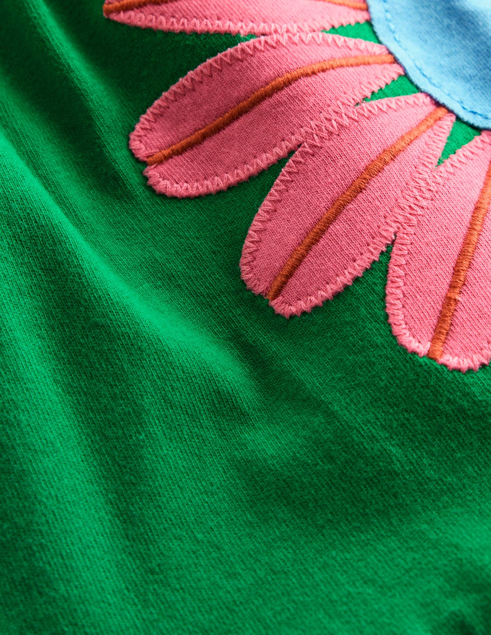 Enola Hotchpotch Jersey Dress - Rich Emerald Flowers