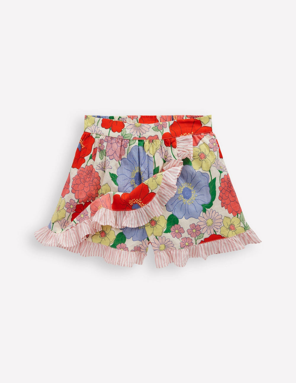 Wrap Frill Skort - Multi Summer Garden