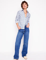 Sienna Cotton Shirt - Ivory, Tennis