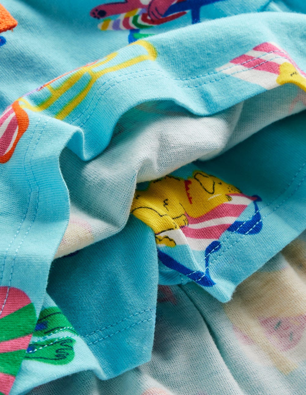 Tiered Jersey Skort - Caribbean Blue Poolside Pets