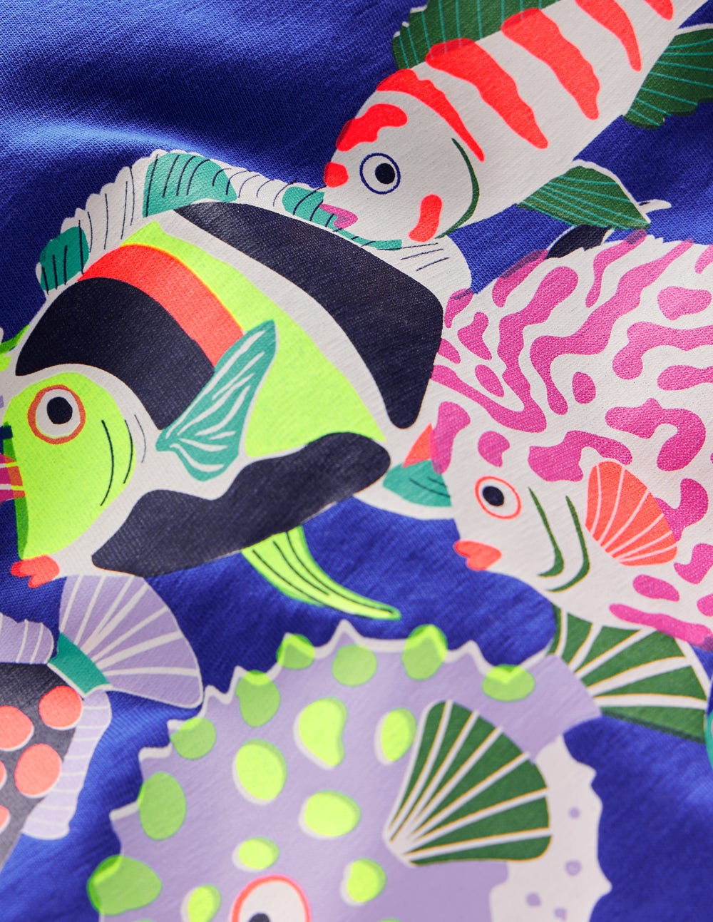 Short Sleeve Riso T-shirt - Blue Heron Fish