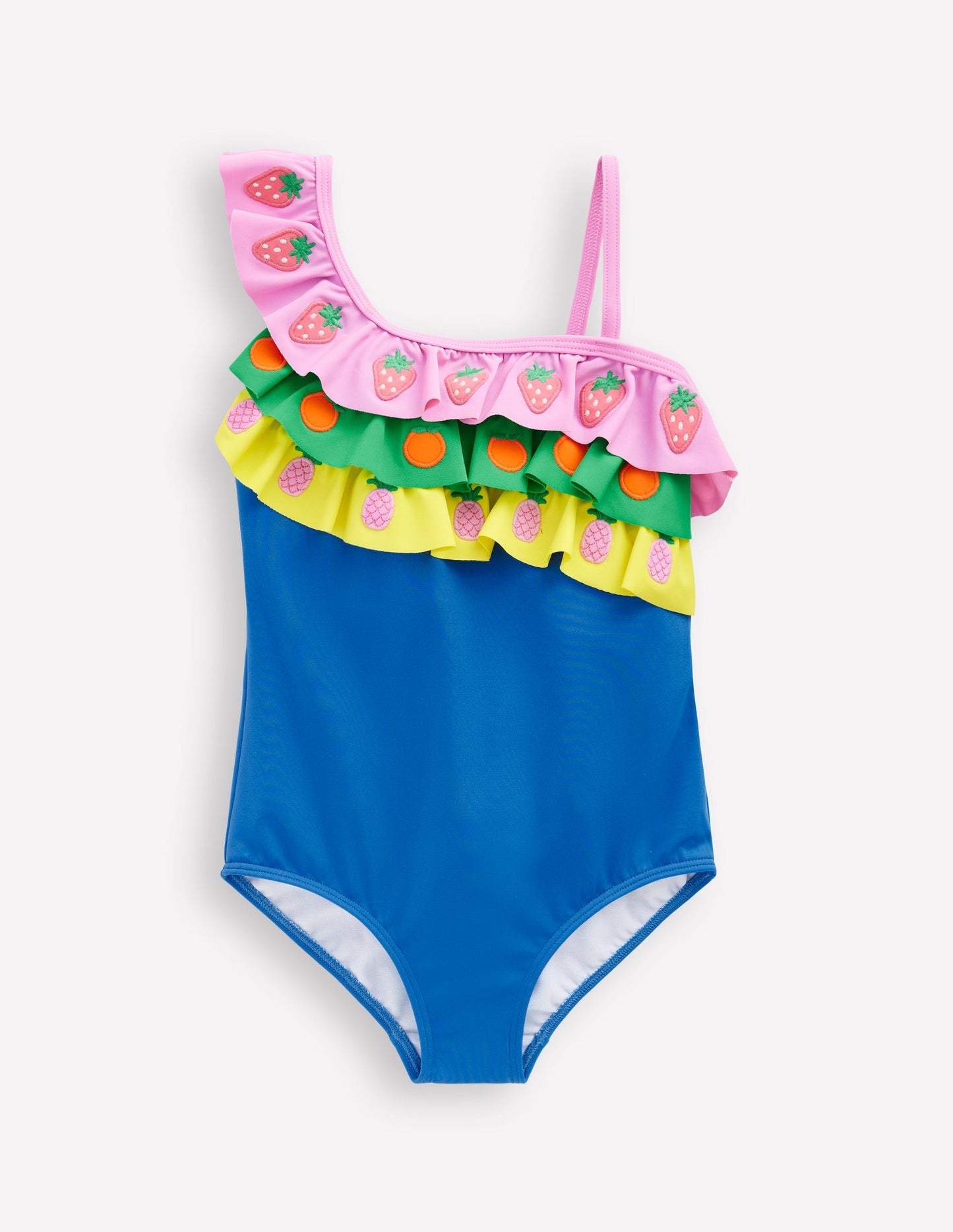 Lila One Shoulder Swimsuit - Multi Fruit