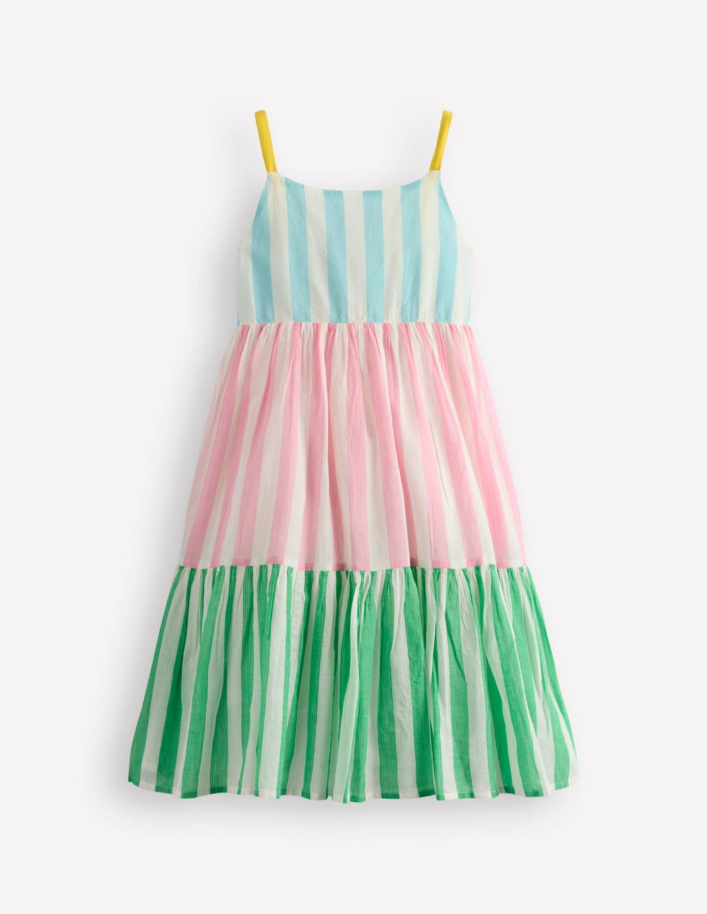 Aurelia Tiered Twirly Dress - Hotchpotch Stripe