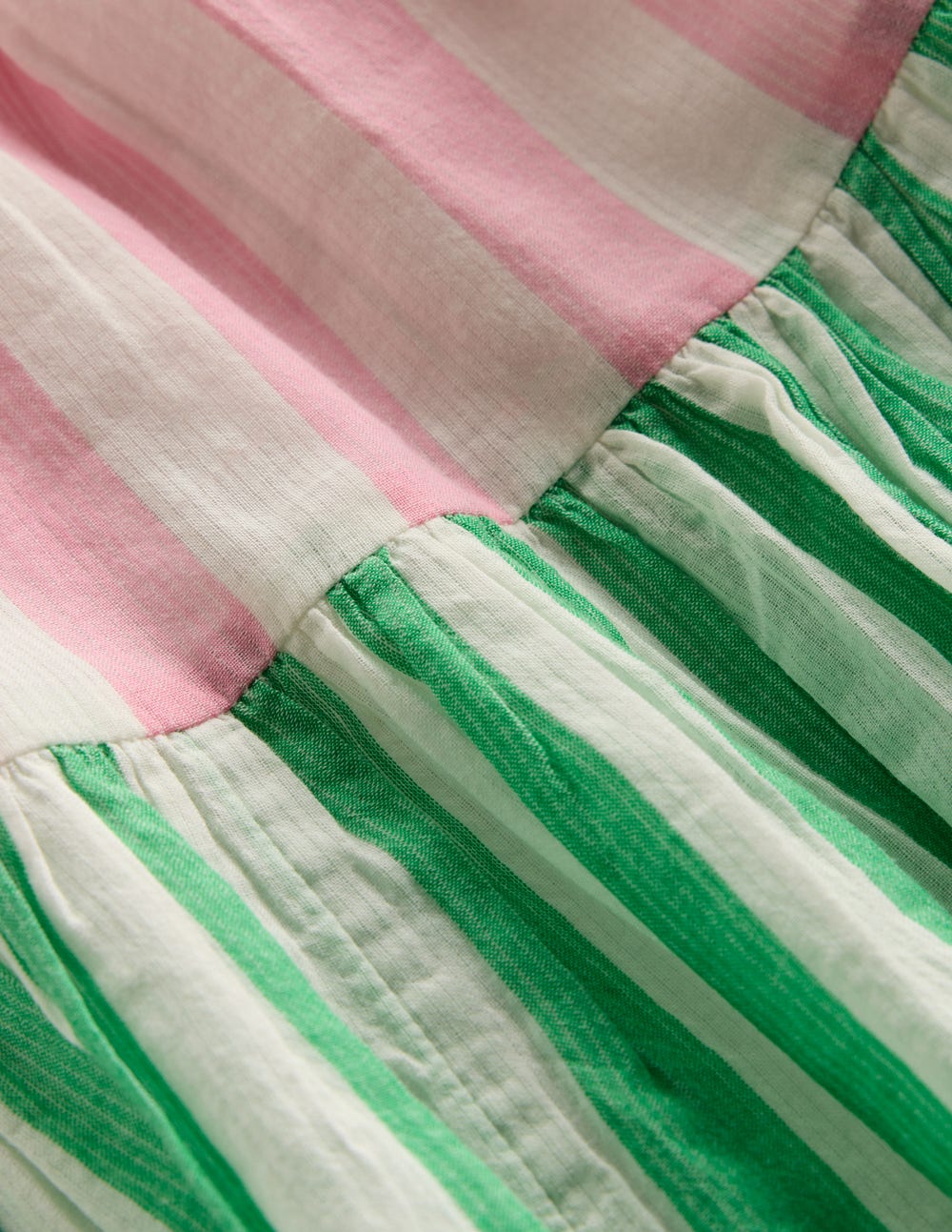 Aurelia Tiered Twirly Dress - Hotchpotch Stripe