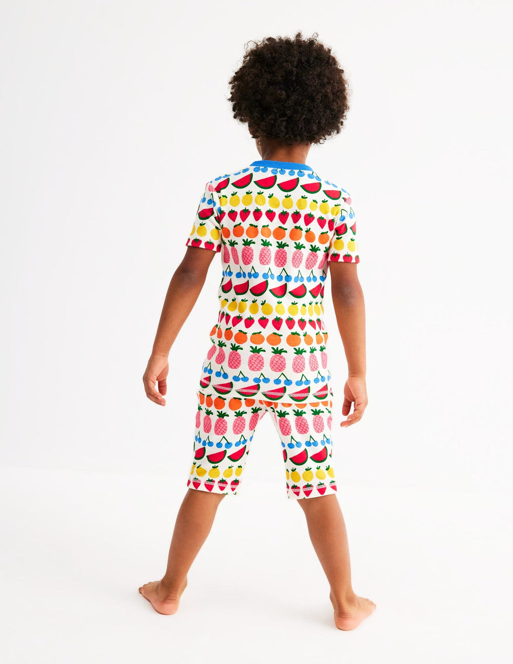 Snug Short John Pajamas - Fruit Stripe
