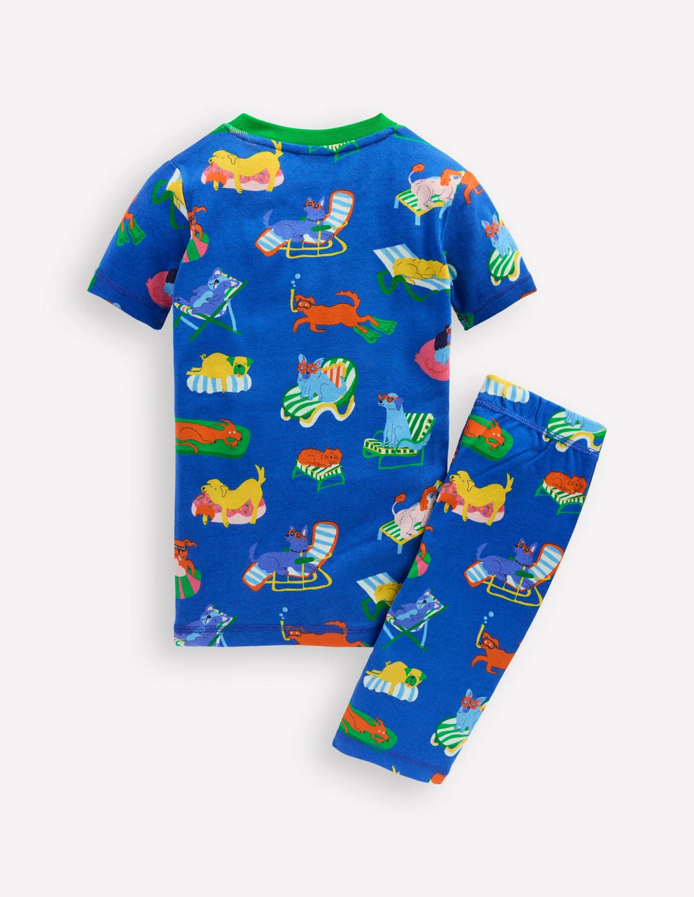 Snug Short John Pajamas - Poolside Pets