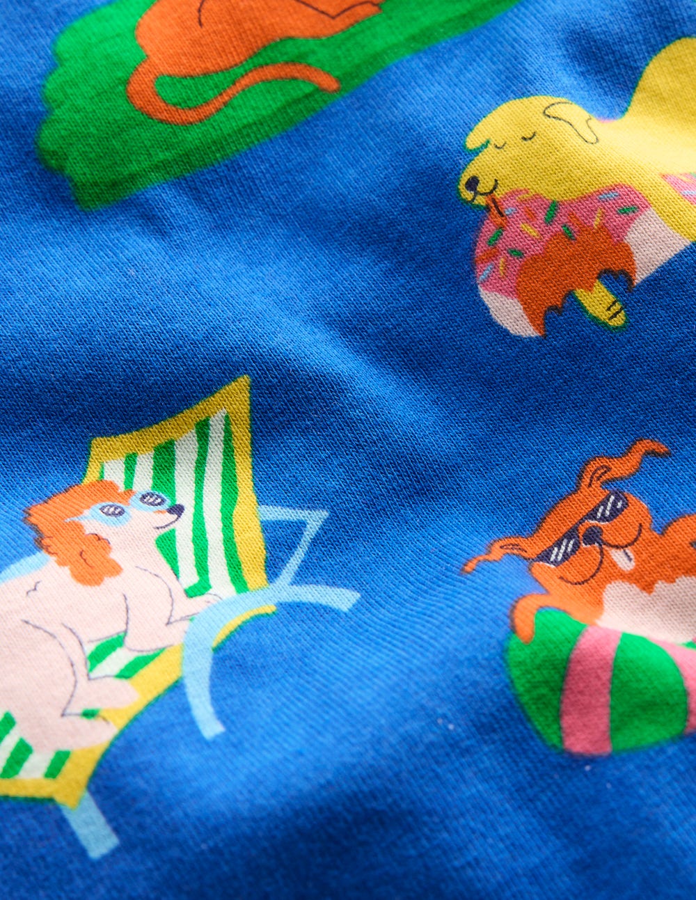 Snug Short John Pajamas - Poolside Pets