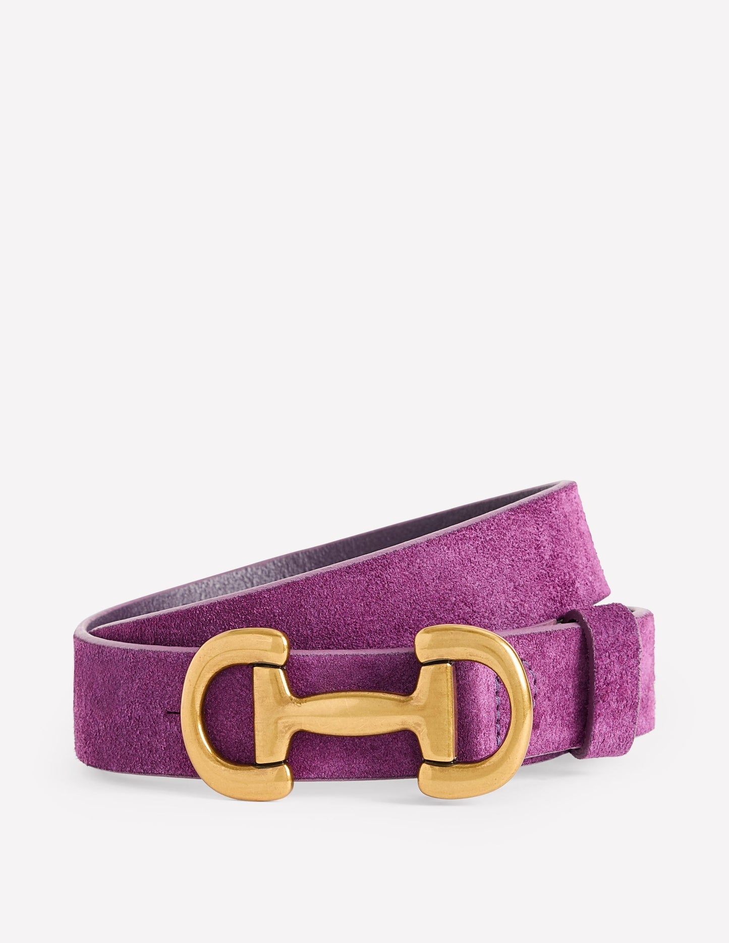 Iris Snaffle - Trim Leather Belt - Regal Purple
