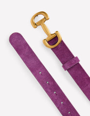 Iris Snaffle - Trim Leather Belt - Regal Purple
