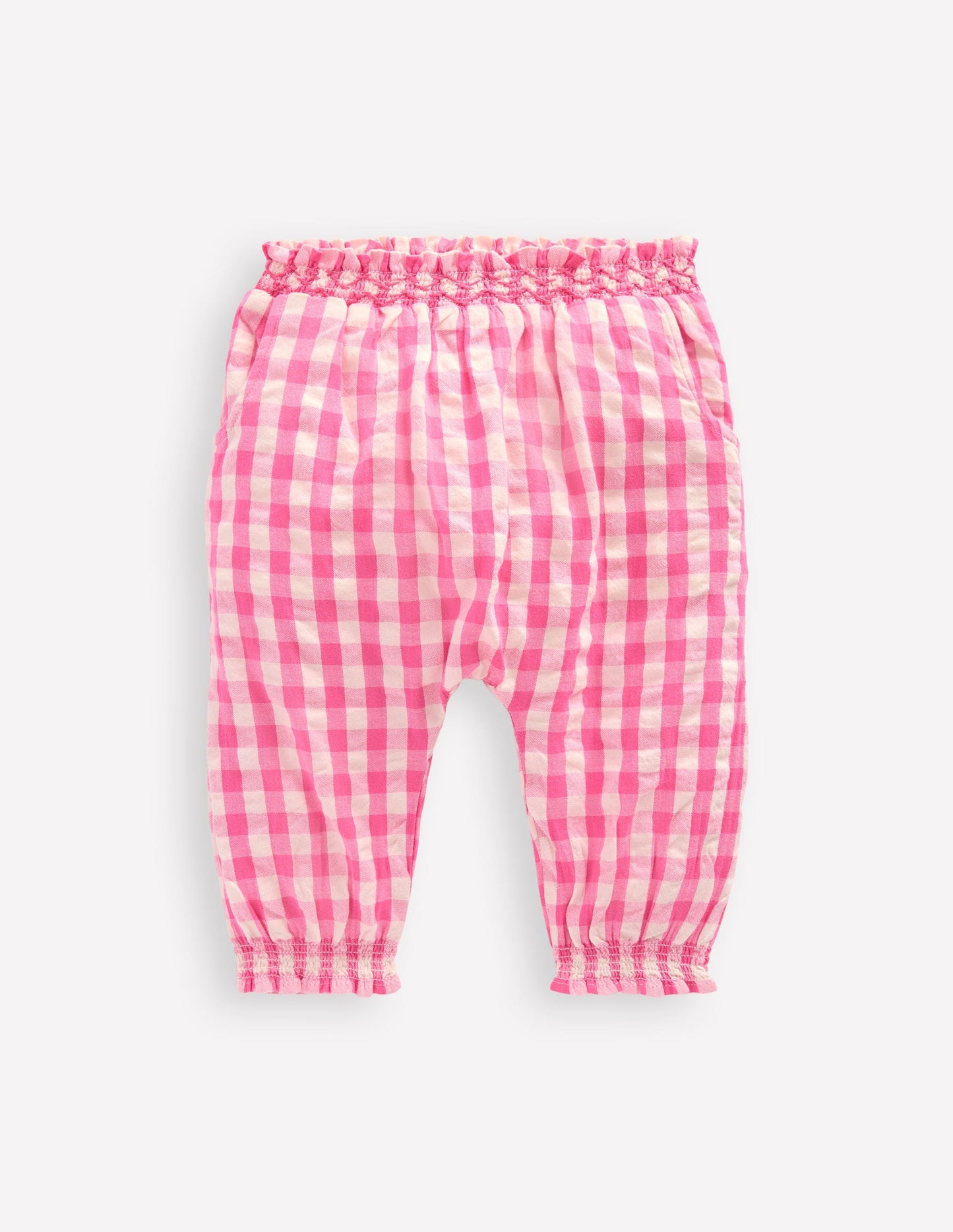 Woven Pants - Pink Rose Gingham