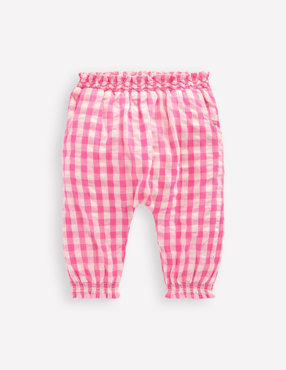 Woven Pants - Pink Rose Gingham
