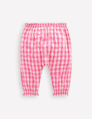 Woven Pants - Pink Rose Gingham