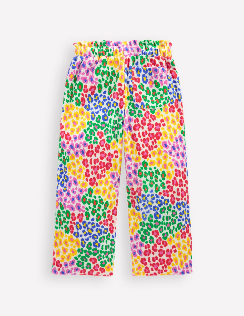 Towelling Pants - Multi Rainbow Leopard