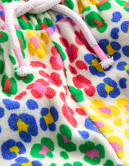 Towelling Pants - Multi Rainbow Leopard