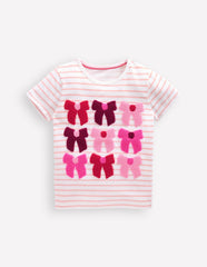 Bay Boucle T-shirt - Stripe Bows
