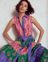 Multi Tiered Shirt Dress - Multi, Tennis