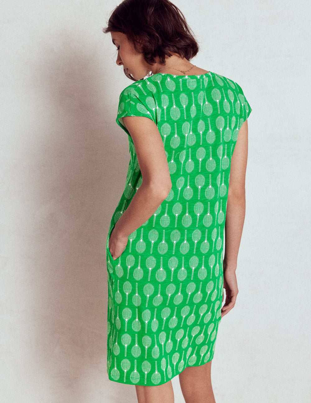 Leah Jersey T-shirt Dress - Rich Emerald, Tennis