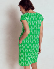 Leah Jersey T-shirt Dress - Rich Emerald, Tennis