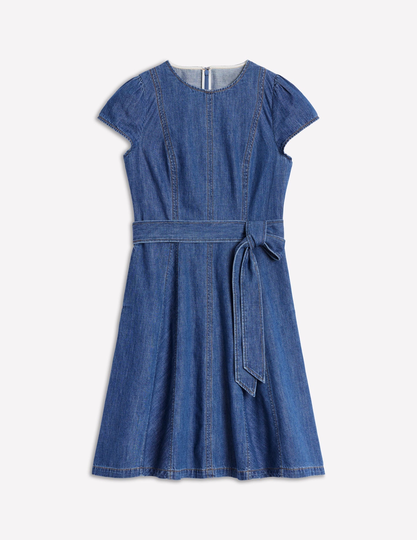 Imo Denim Short Dress - Mid Vintage Denim