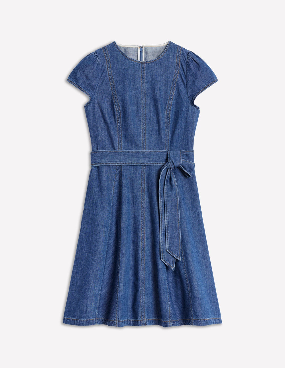 Imo Denim Short Dress - Mid Vintage Denim