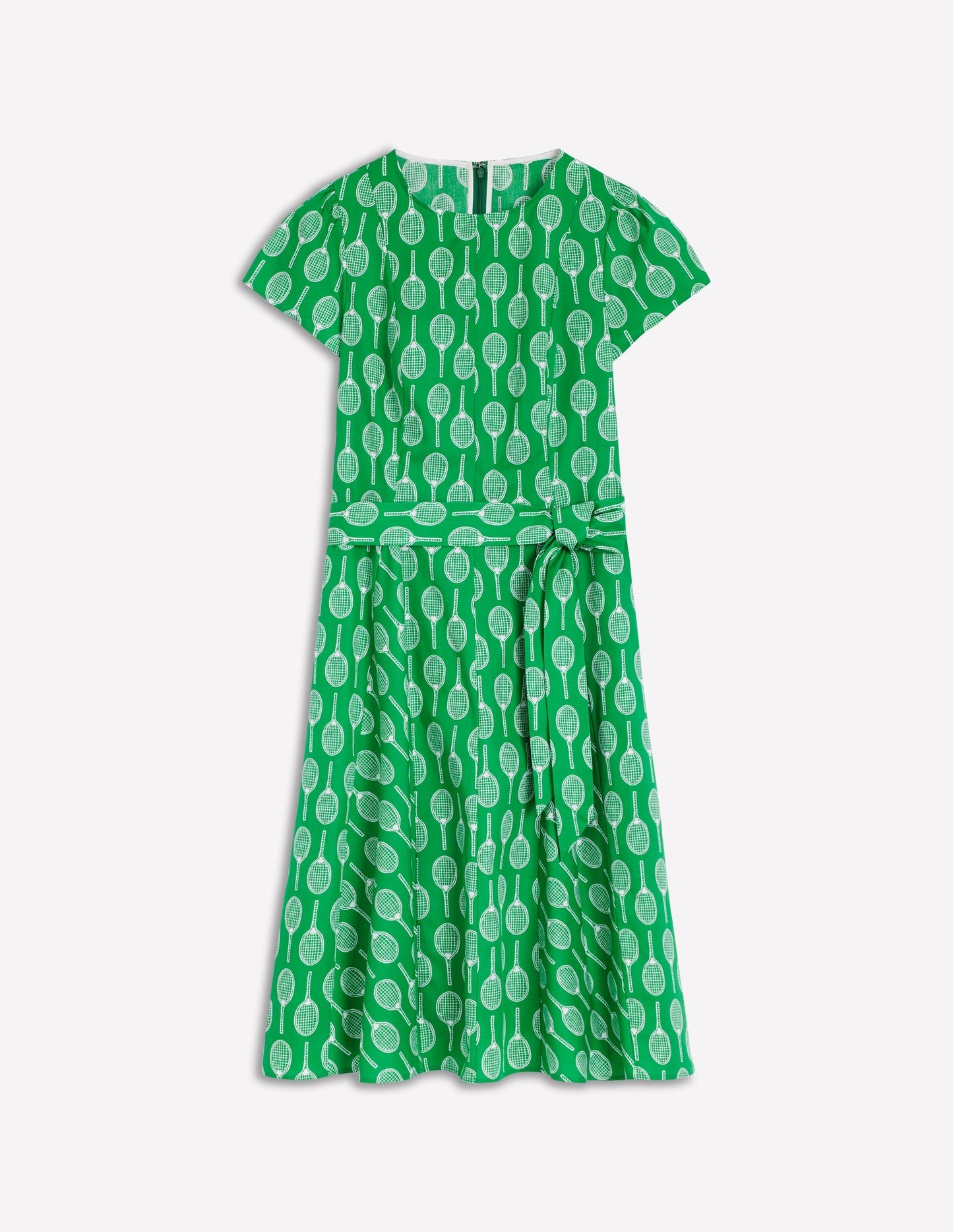 Imo Cotton Short Dress - Rich Emerald, Tennis