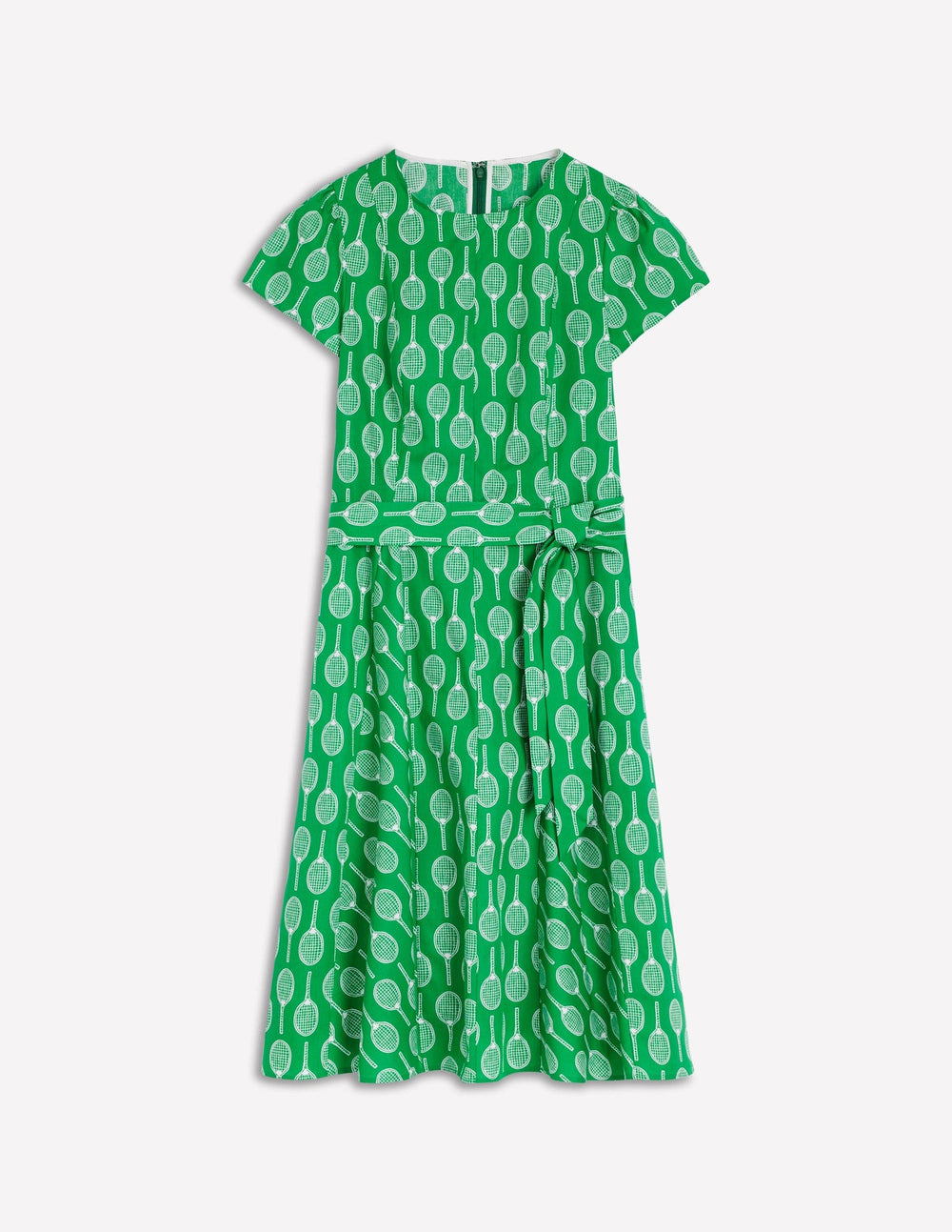 Imo Cotton Short Dress - Rich Emerald, Tennis