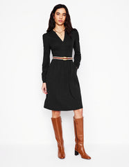 Naomi Relaxed Jersey Dress - Black