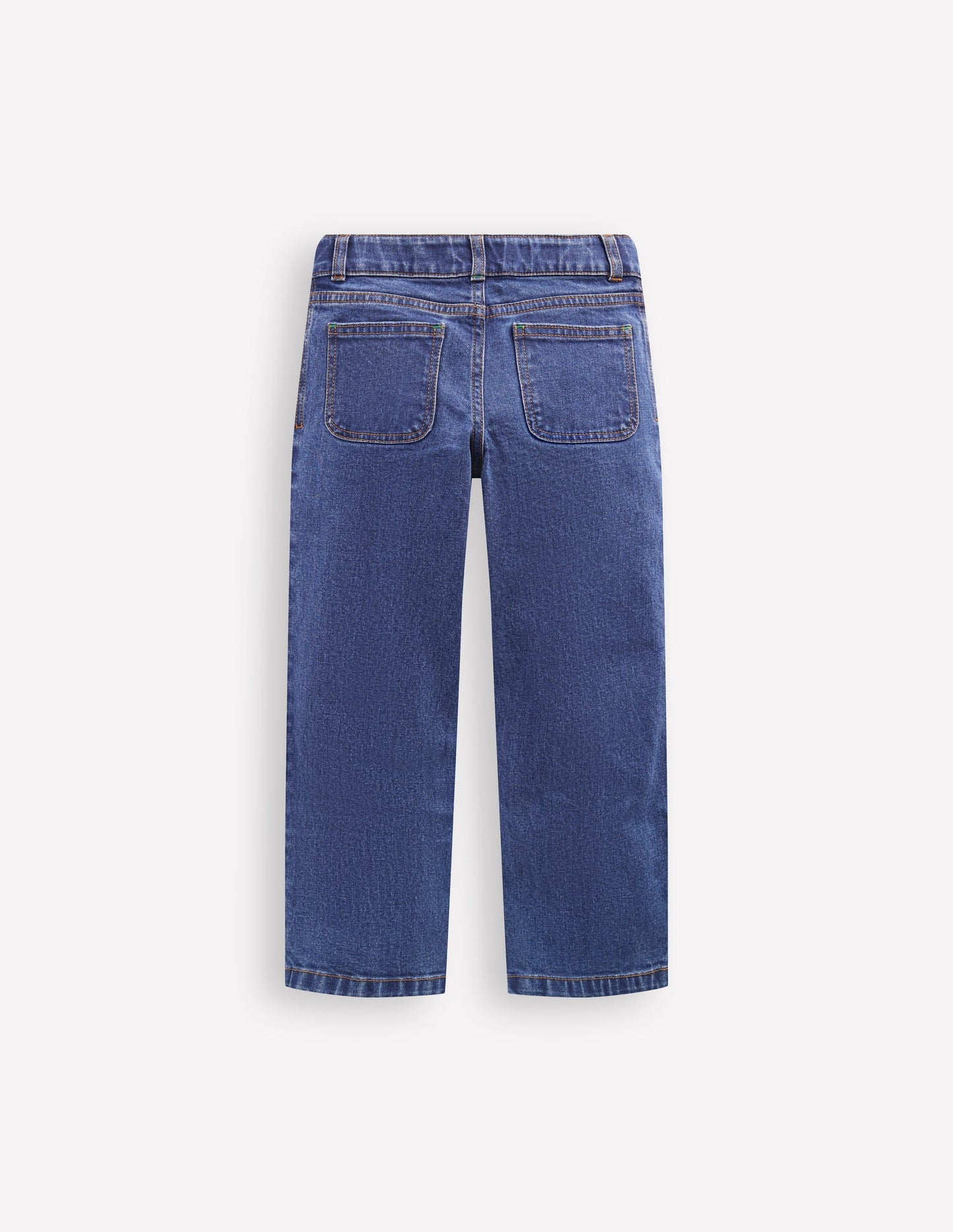 Patch Pocket Pants - Midwash Denim