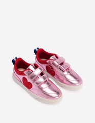 Colourblock Sneakers - Metallic Pink Heart