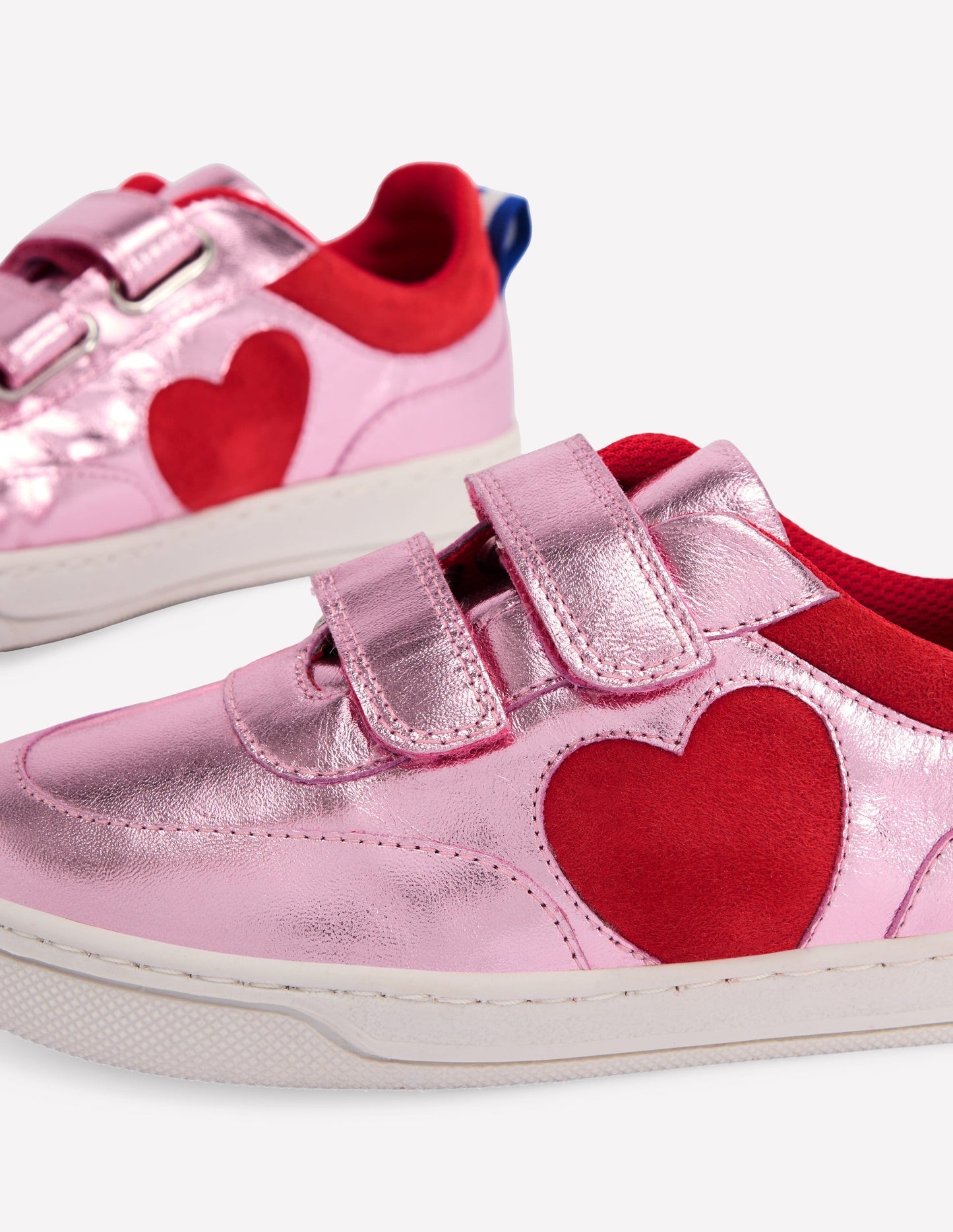 Colourblock Sneakers - Metallic Pink Heart
