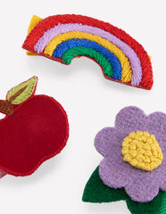 3 - pack Hair Clips - Back to School