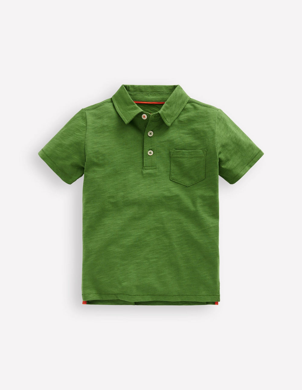 Slub Polo Shirt - Broccoli Green