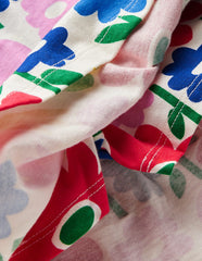Tiered Jersey Skort - Multi Pop Flower