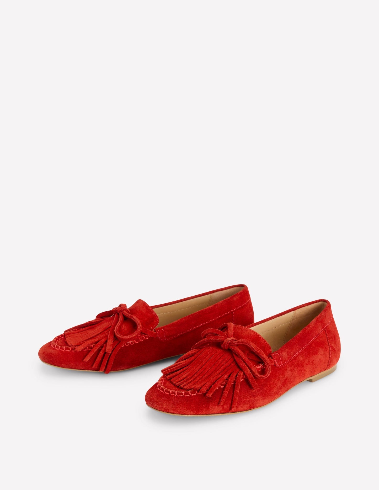 Soft Tassel Deck Shoes - Post Box Red