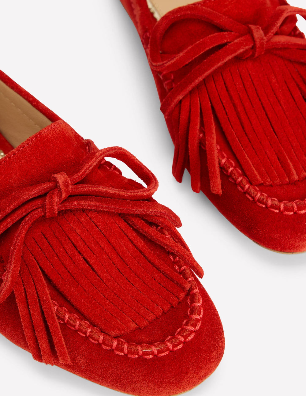 Soft Tassel Deck Shoes - Post Box Red