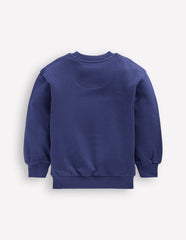 Bobbie Appliqué Sweatshirt - Starboard Blue Hearts
